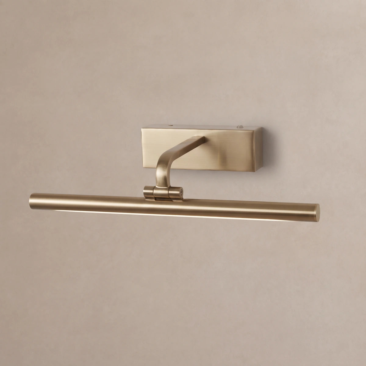 Arcato Modern Adjustable Wall Lamp — Polished Brass Integrated LED for Artwork Mirro