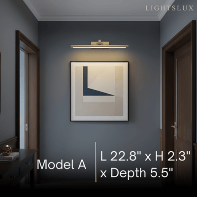 Arcato Modern Adjustable Wall Lamp — Polished Brass Integrated LED