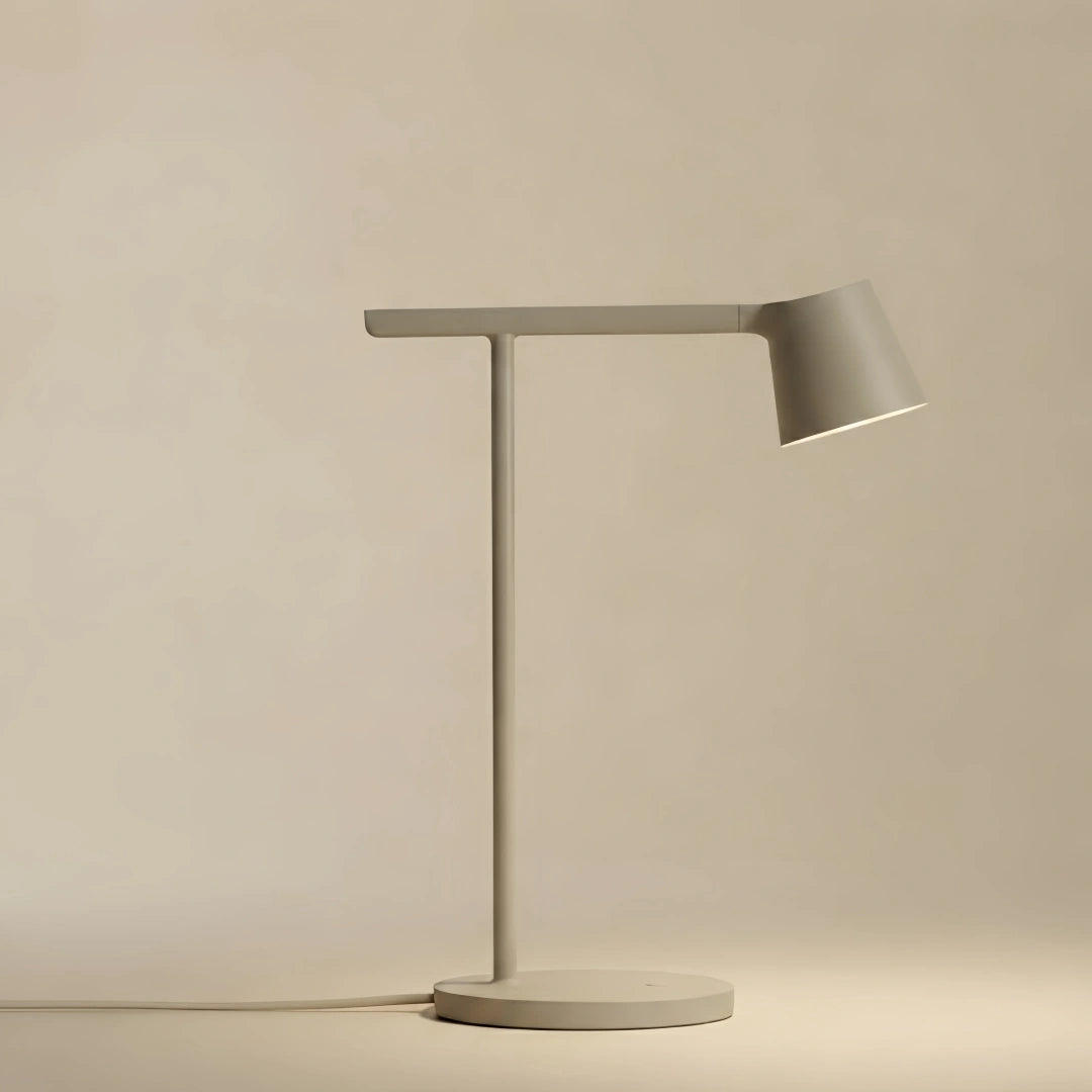 Minimalist Adjustable Table Lamp — Opal Acrylic for Study-GREY