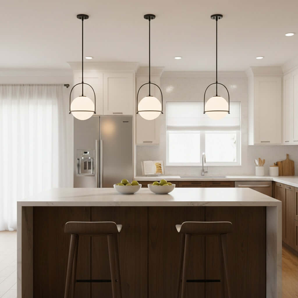 Modern_Ceiling_Light_Etched_Opal_Glass_Globe_Brass_Black