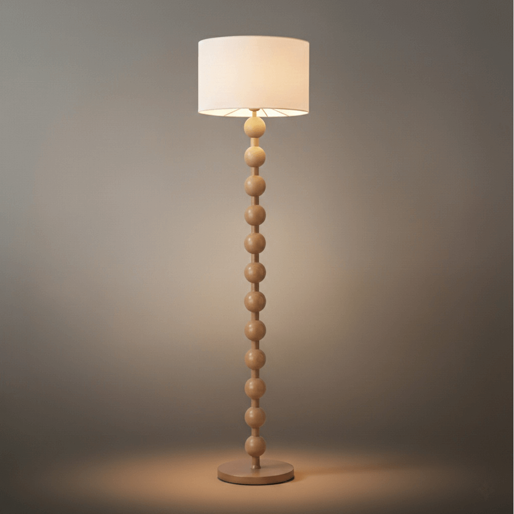 Solid Ash Wood Floor Lamp 