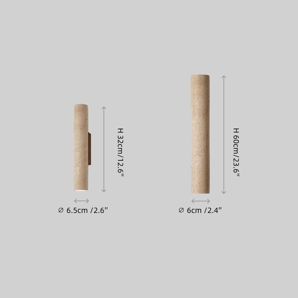 Minimalist Travertine Wall Lamp