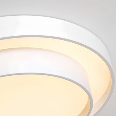 Contemporary Cylinder Ceiling Light — Matte Neutral LED