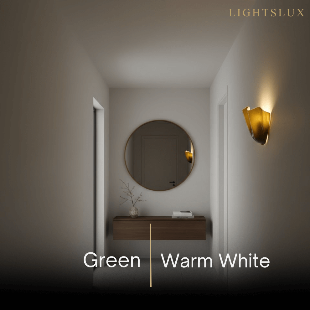 Organic Sculptural Wall Light — Petal-Form Earthy Tone for Bedroom