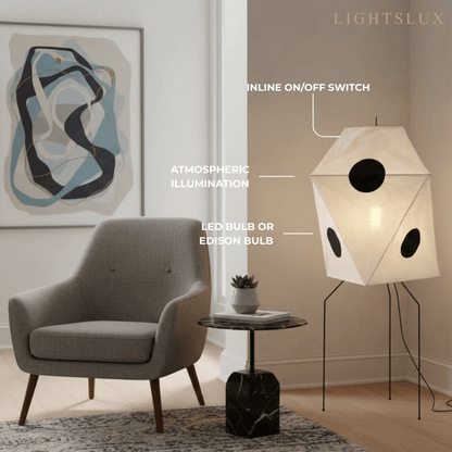Japanese Rice Paper Floor Lamp