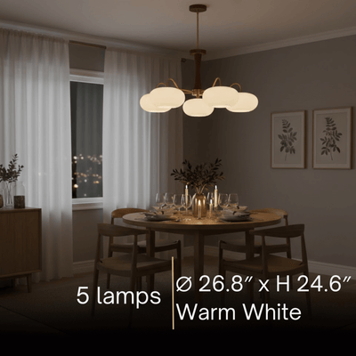 Pendant Light – Mulberry Silk White Globe Ceiling Lamp for Living Room