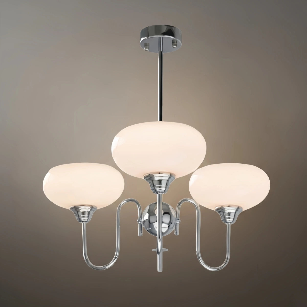 Modern Glass Chandelier – Gold or Chrome Multi-Light Ceiling Lamp
