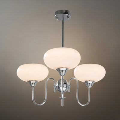 Modern Glass Chandelier – Gold or Chrome Multi-Light Ceiling Lamp