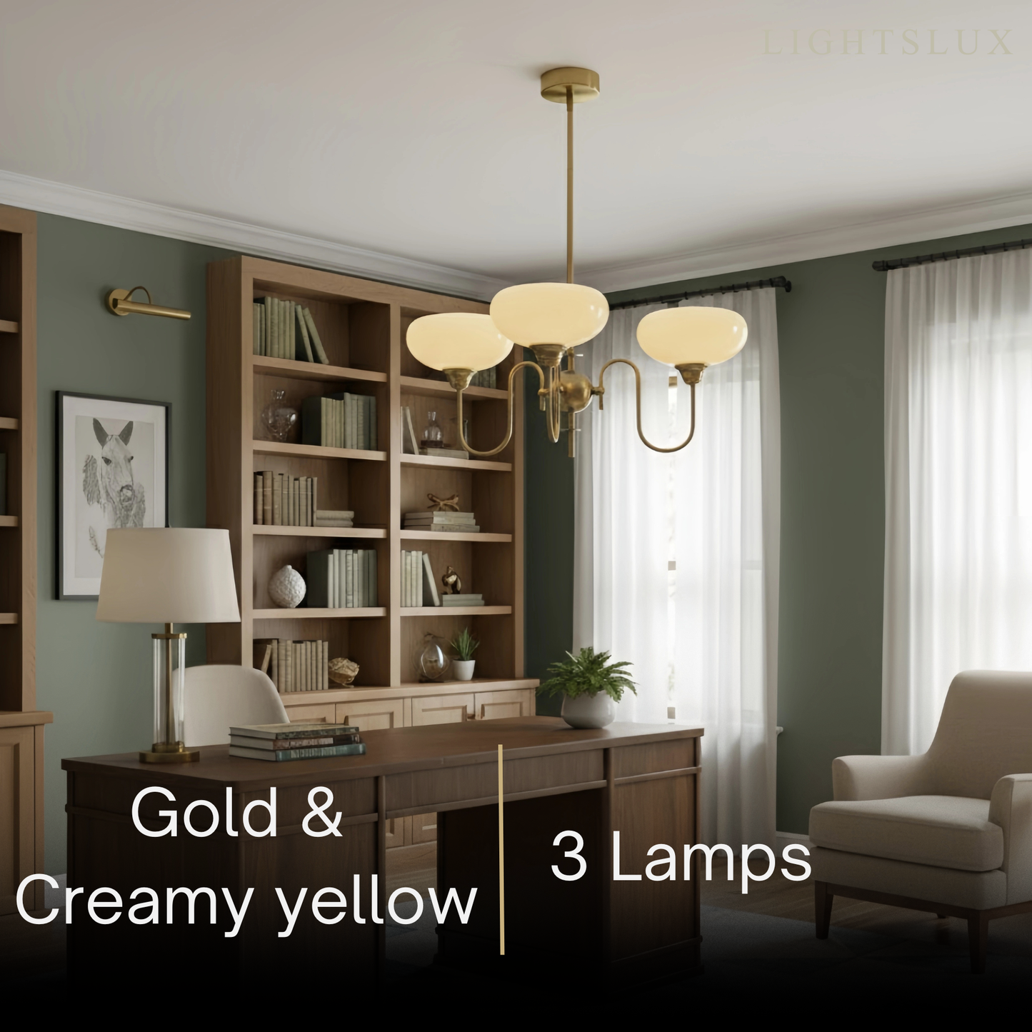 Modern Glass Chandelier – Gold or Chrome Multi-Light Ceiling Lamp