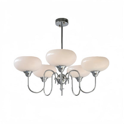 Modern Glass Chandelier – Gold or Chrome Multi-Light Ceiling Lamp