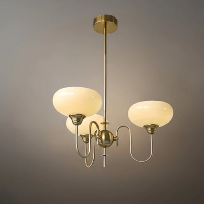 Modern Glass Chandelier – Gold or Chrome Multi-Light Ceiling Lamp