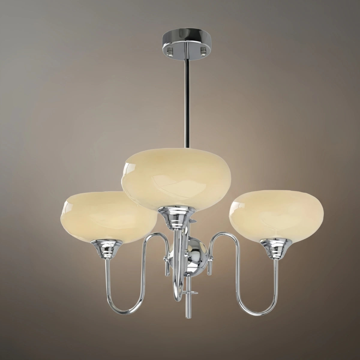 Modern Glass Chandelier – Gold or Chrome Multi-Light Ceiling Lamp