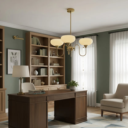 Modern Glass Chandelier – Gold or Chrome Multi-Light Ceiling Lamp