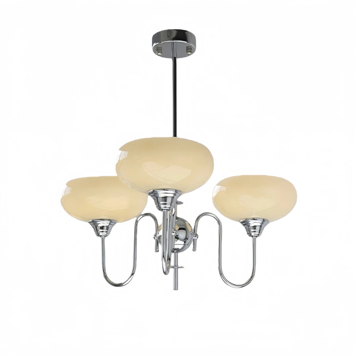 Modern Glass Chandelier – Gold or Chrome Multi-Light Ceiling Lamp