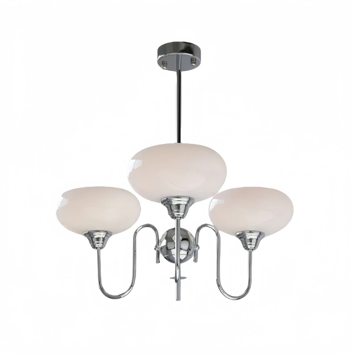 Modern Glass Chandelier – Gold or Chrome Multi-Light Ceiling Lamp