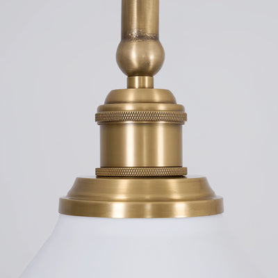 Modern Brass Pendant Light – White Ceramic Island Chandelier