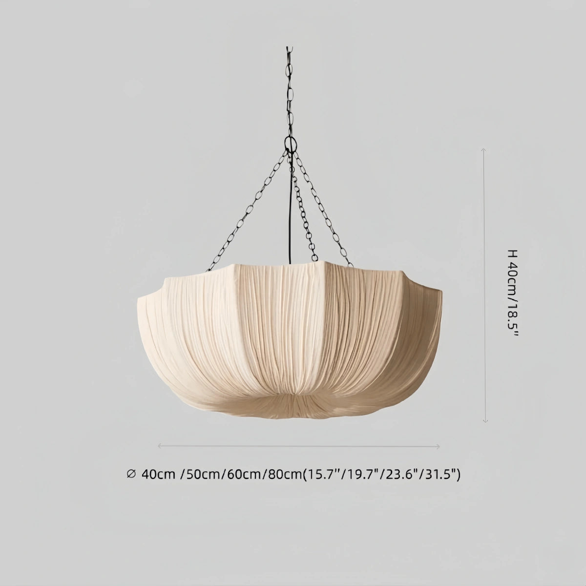 Modern Fabric Pendant Light 