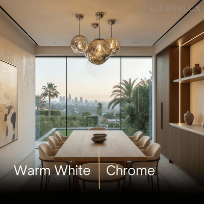 Contemporary Twisted Pendant Lamp — Mirror Finish in 4 Color
