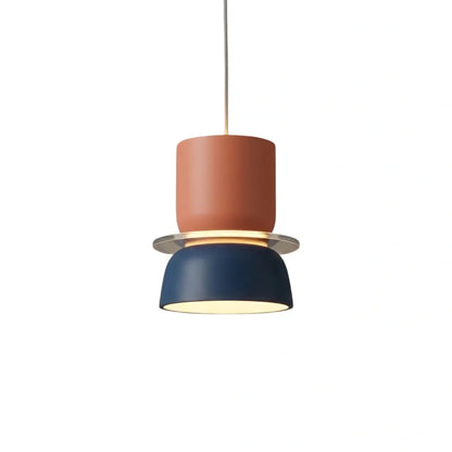 Morandia Art Deco Contrast Color Pendant Light - Metal