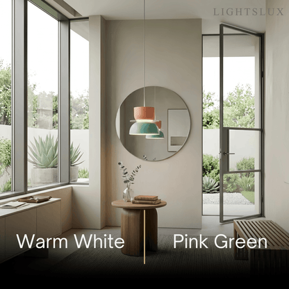 Morandia Art Deco Contrast Color Pendant Light - Metal
