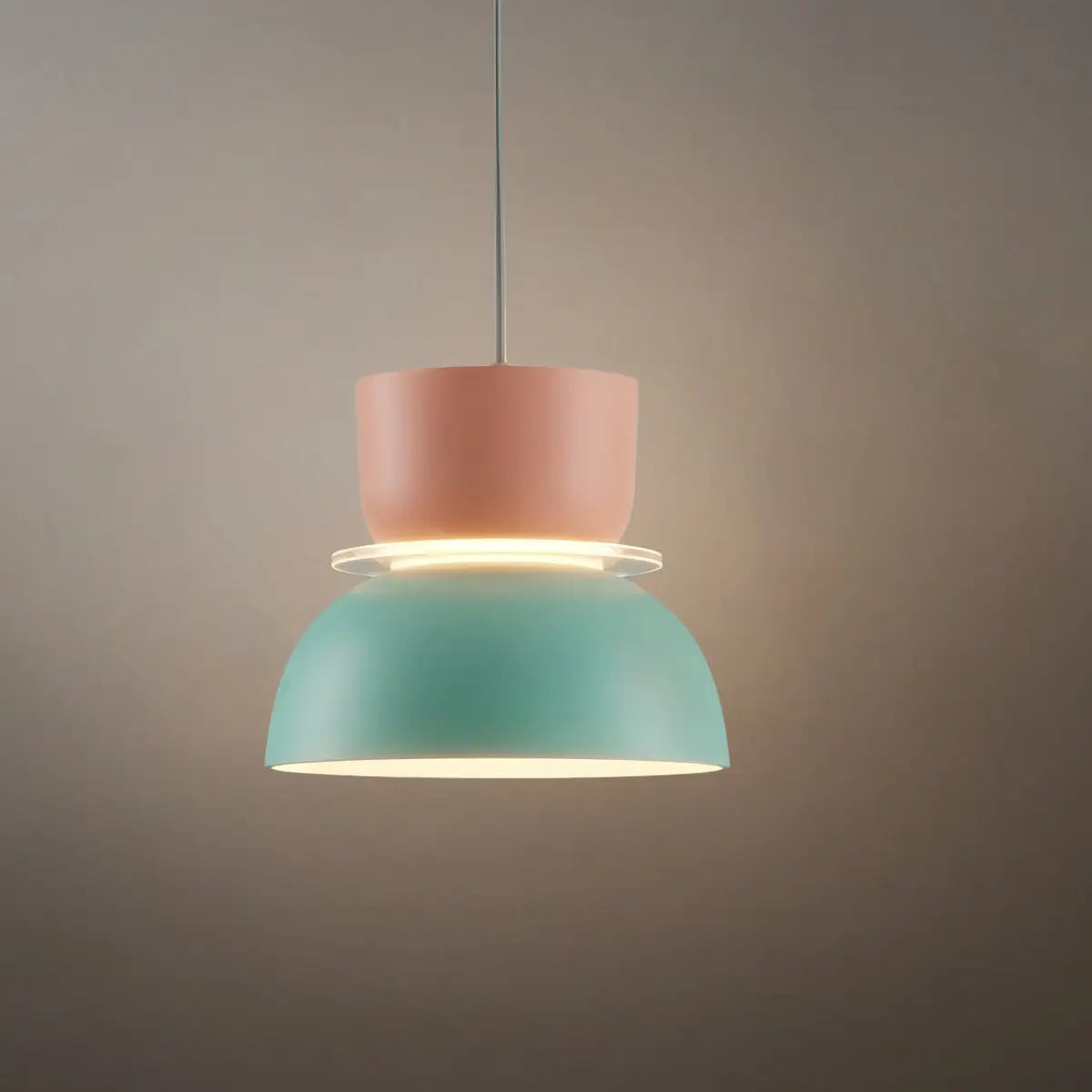 Morandia Art Deco Contrast Color Pendant Light - Metal