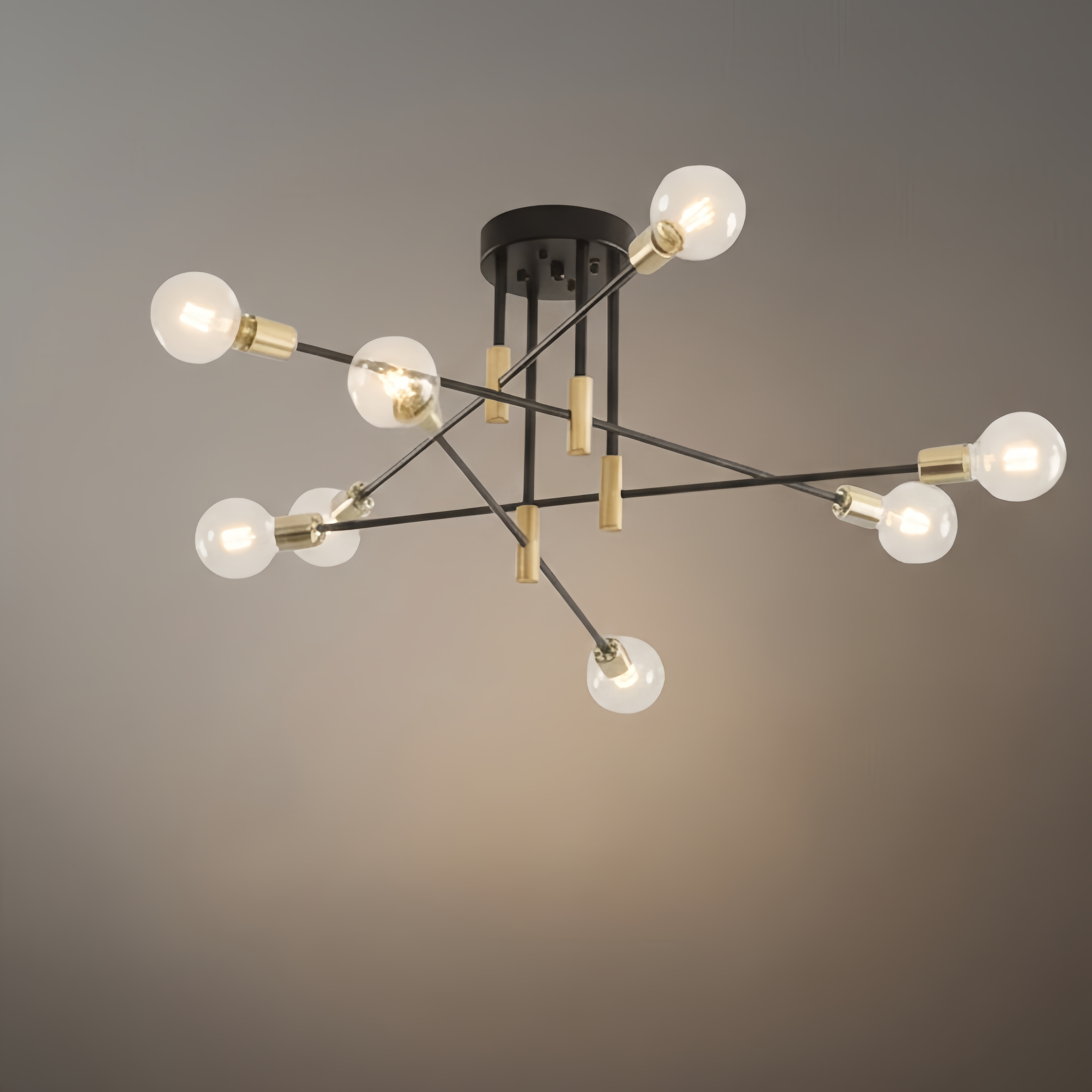 Modern Branching Chandelier 