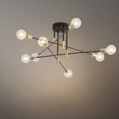 Modern Branching Chandelier 