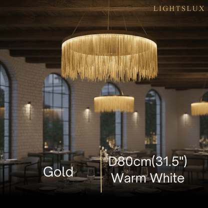 Royal Pendant Light –Gold/Satin Nickel Metal Finish for Living Room
