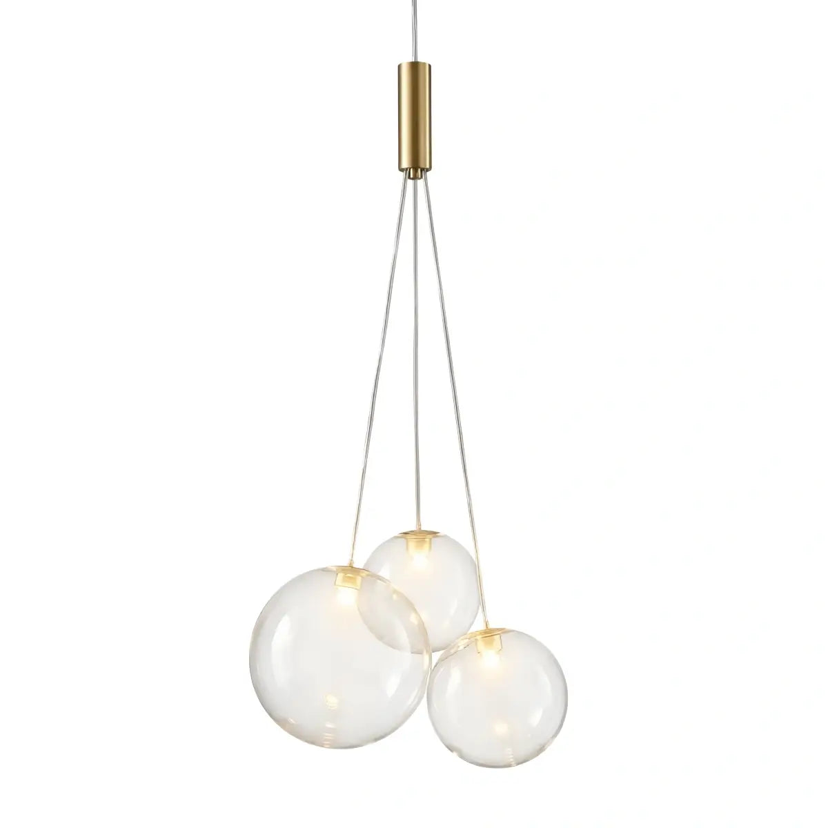 Designer Bubble Pendant Light — Clear Glass