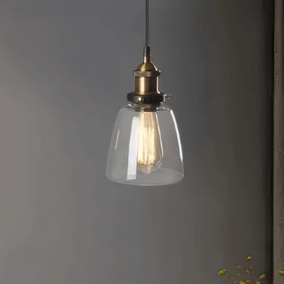 Irondale Industrial Glass Pendant Light 