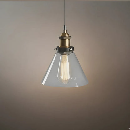 Irondale Industrial Glass Pendant Light 