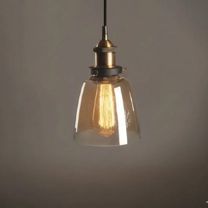 Irondale Industrial Glass Pendant Light
