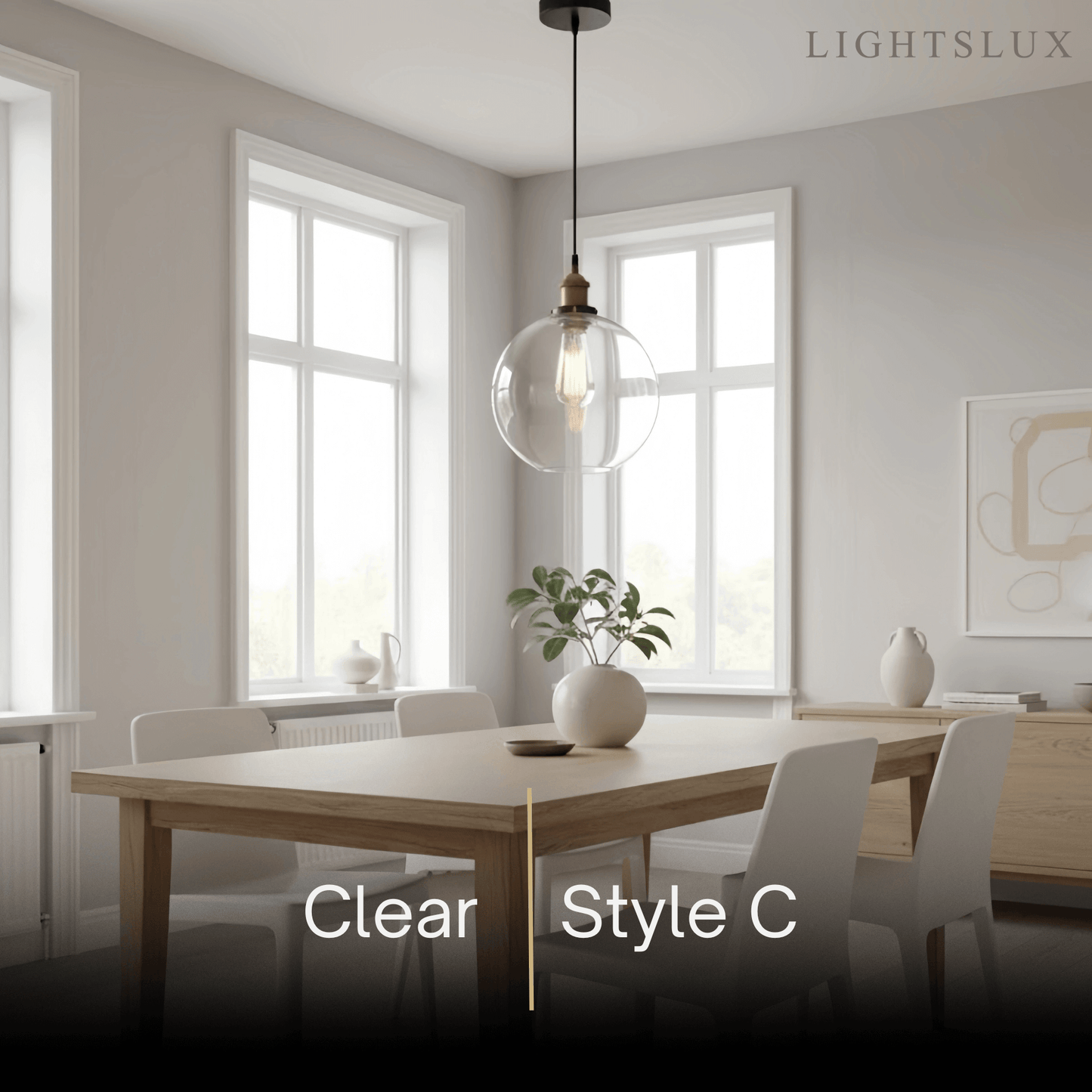 Irondale Industrial Glass Pendant Light 