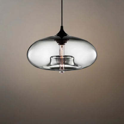 Morandia Modern Glass Pendant Light – Bread-Shaped Kitchen Island Lamp, 5 Colors