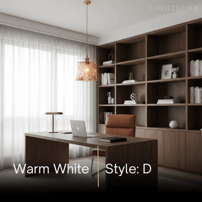 Vetro Retro Pendant Light – Amber Glass/Metal Fixture for Dining Room