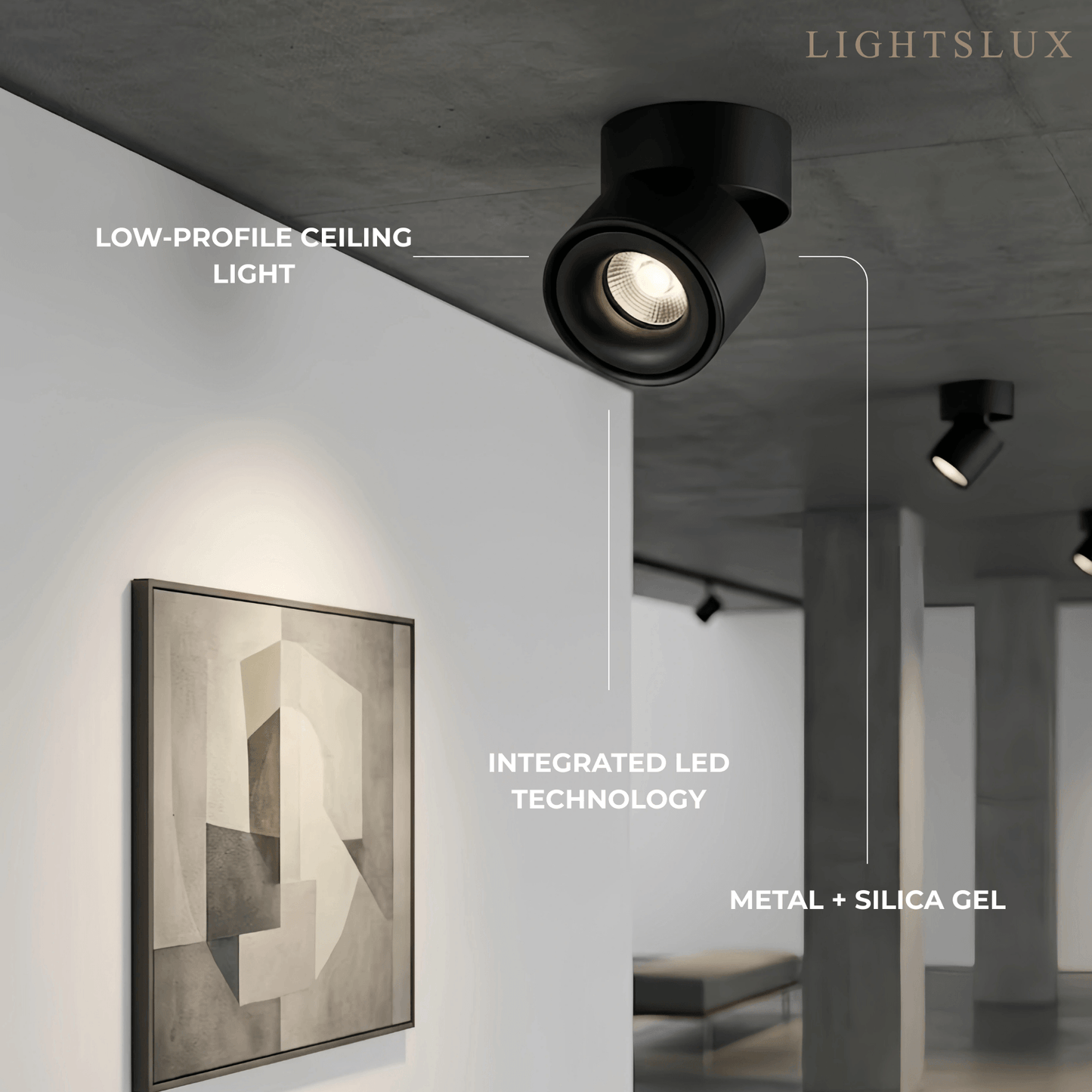 Arcato Modern Cylindrical Ceiling Light
