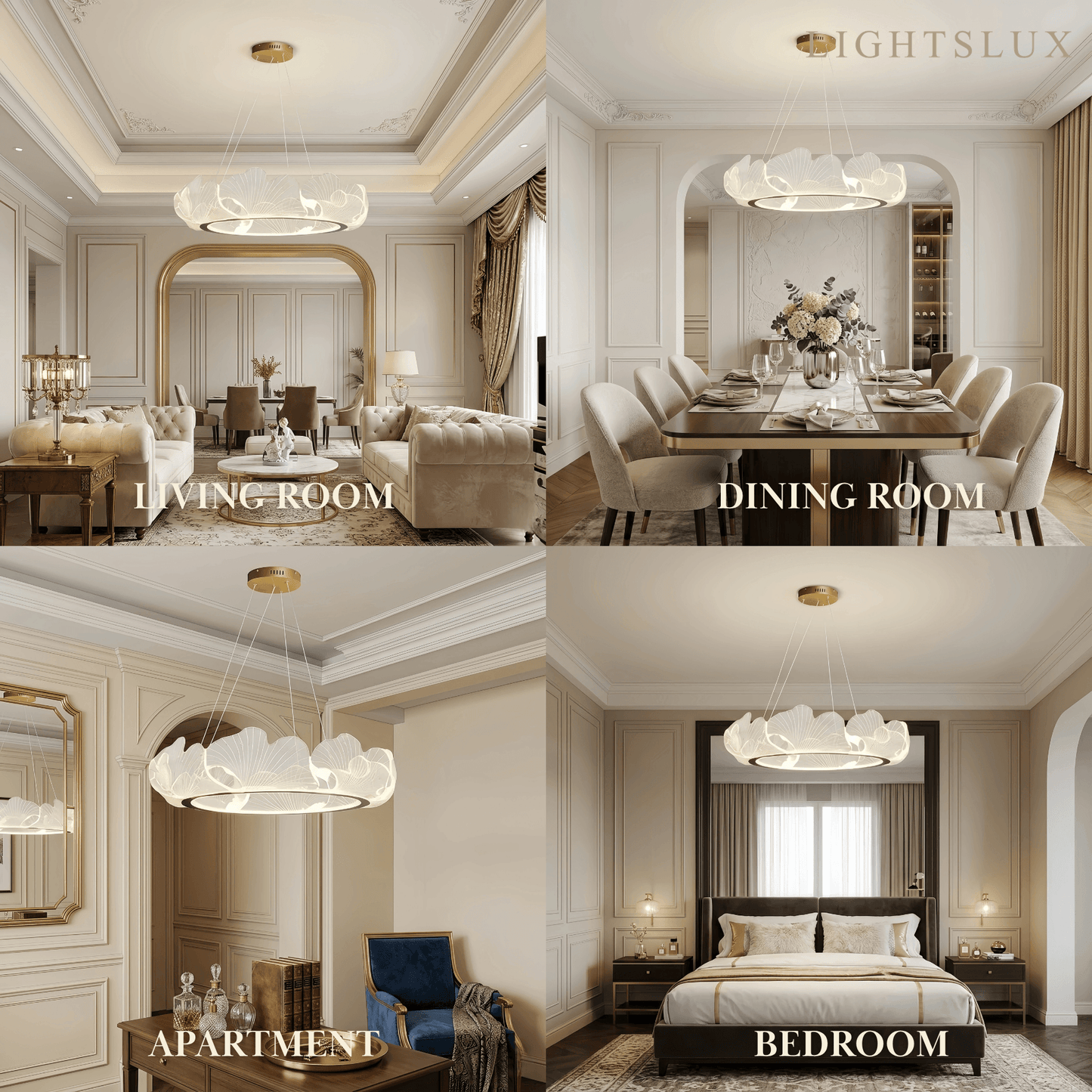 Excelis Modern Metal/Acrylic Chandelier