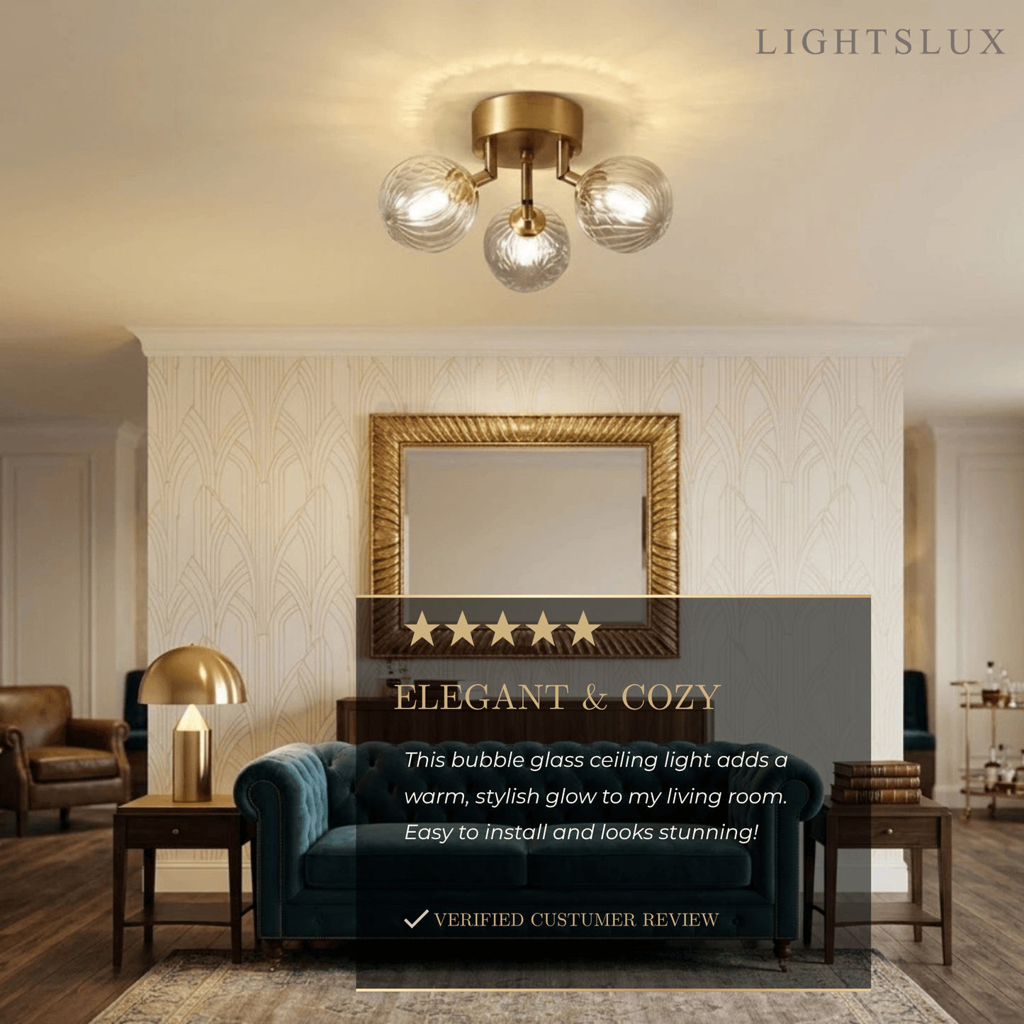 Modern_Ceiling_Light_-_Gold_Metal_Glass