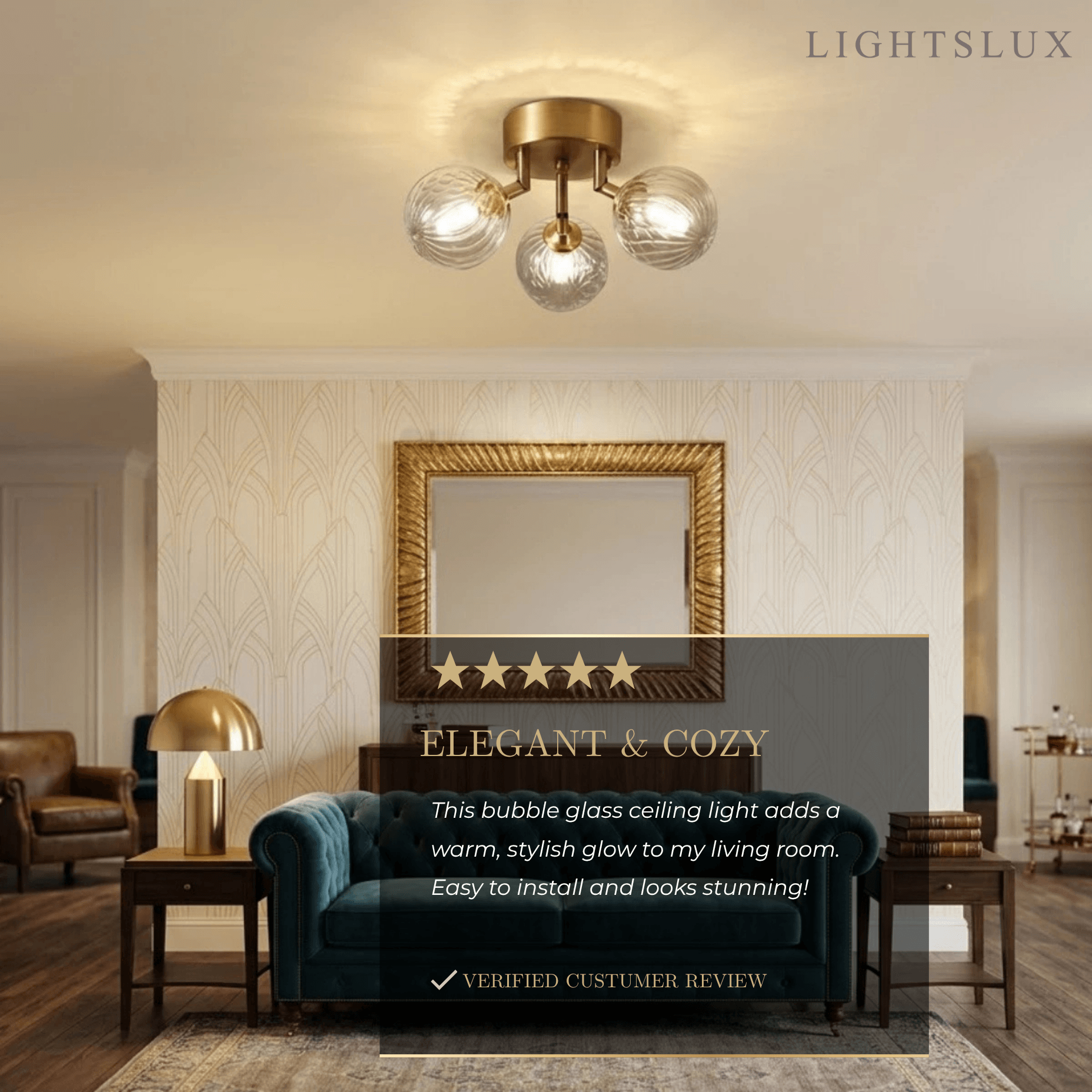 Modern_Ceiling_Light_-_Gold_Metal_Glass