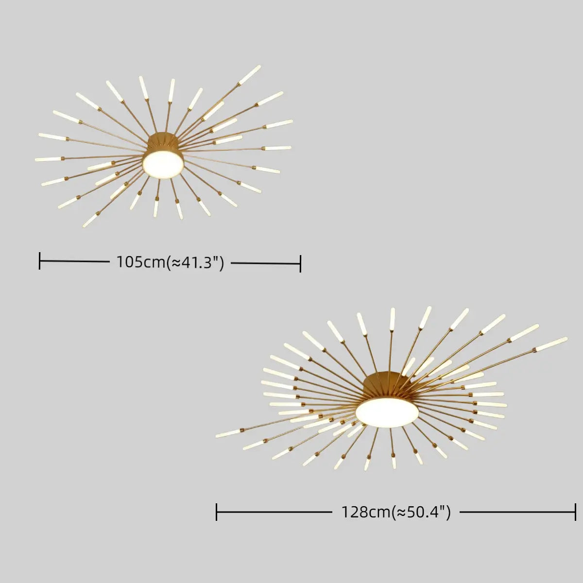 Nebula Modern Firework Ceiling Light –  Gold/Black for Bedroom Dining Room Living Room