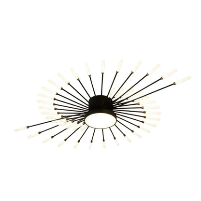 Nebula Modern Firework Ceiling Light –  Gold/Black for Bedroom Dining Room Living Room