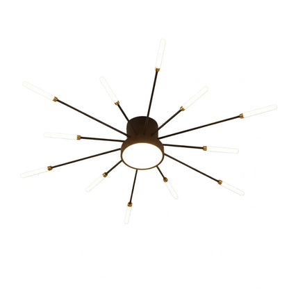 Nebula Modern Firework Ceiling Light –  Gold/Black for Bedroom Dining Room Living Room