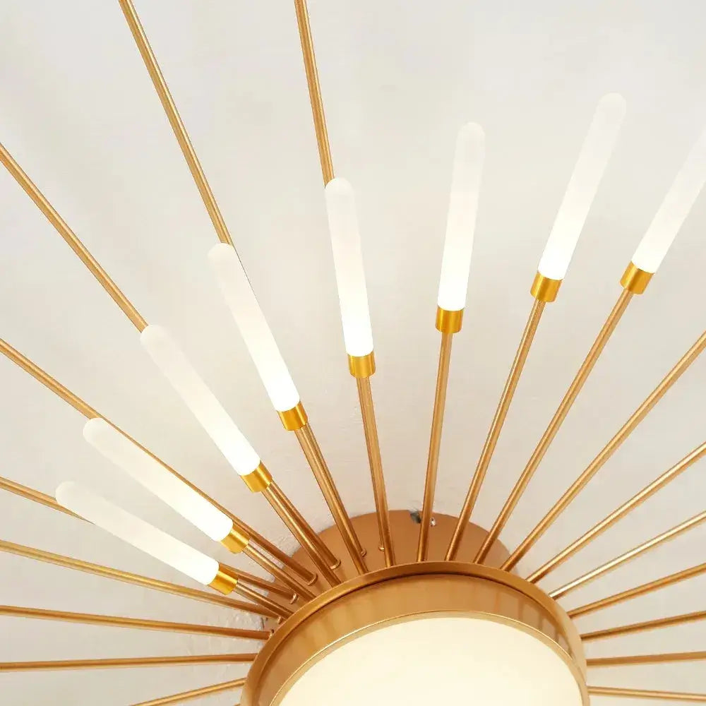Nebula Modern Firework Ceiling Light –  Gold/Black for Bedroom Dining Room Living Room