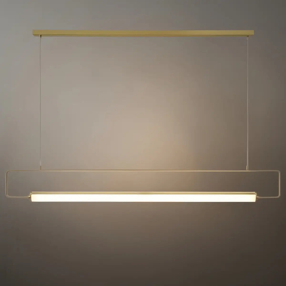 Arcato Minimalist Rectangular Pendant Light - Metal & Acrylic for Kitchen