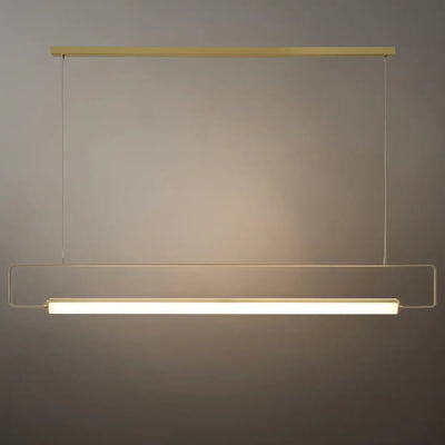 Arcato Minimalist Rectangular Pendant Light - Metal & Acrylic for Kitchen