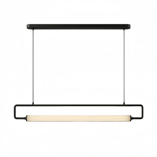 Arcato Minimalist Rectangular Pendant Light - Metal & Acrylic for Kitchen