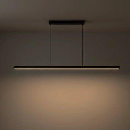 Arcato Minimalist Dimmable Linear Pendant Light – Black or White Acrylic for Dining Room