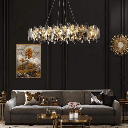 Royal Crystal Pendant Light for Living Room 