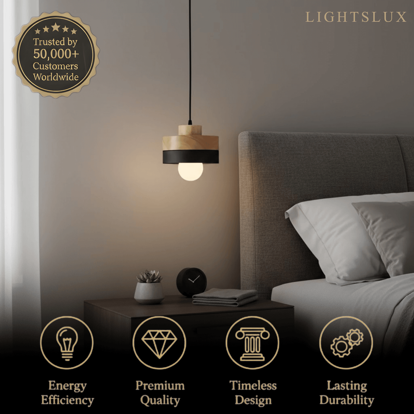 Modern Square/Round Pendant Light 