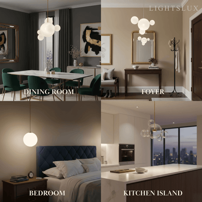 Modern Bubble Glass Pendant Light